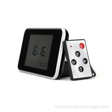HD Remote Control Motion Detection Touch Clock Camera
